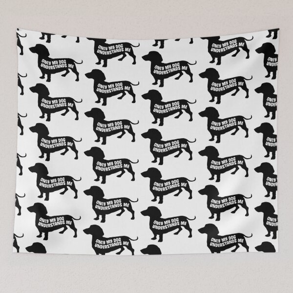 Item preview, Only My Dog Understands Me Black designed and sold by Andantino.