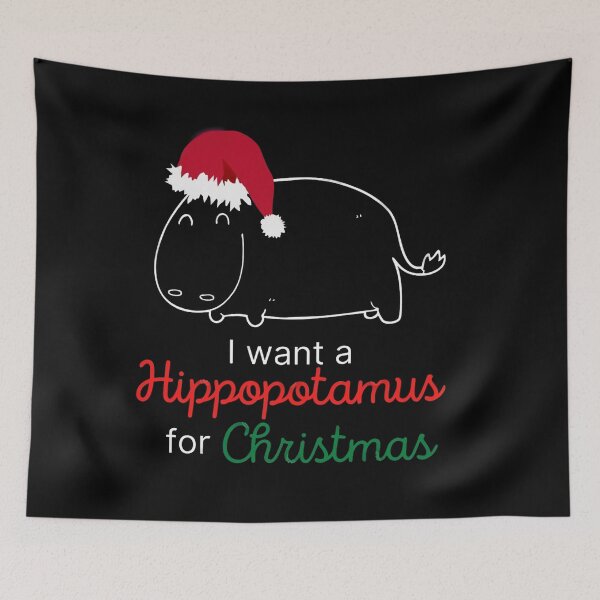 Item preview, i want a hippopotamus for funny christmas designed and sold by henrygeiger.