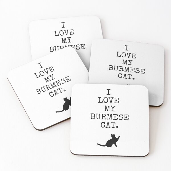 Item preview, I Love My Burmese Cat - Burmese Cat Gift for Cat Lovers designed and sold by Presto Prints Design.