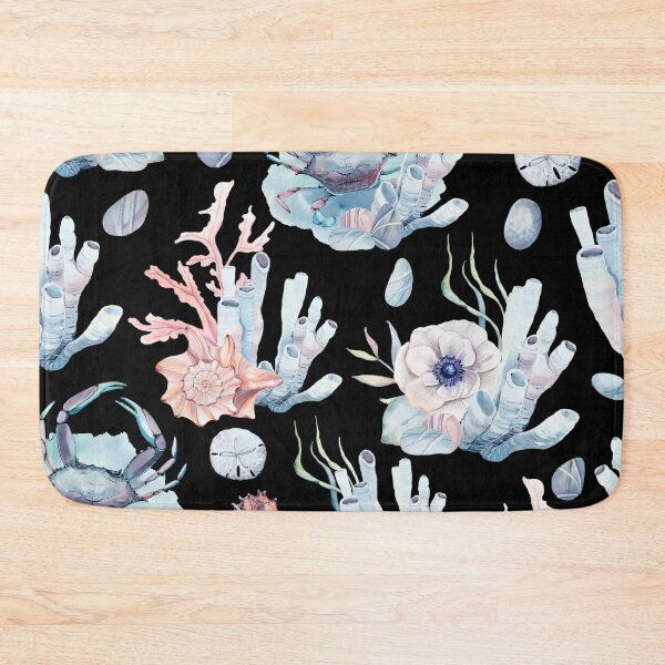 Item preview, Watercolor aquatic elements pattern designed and sold by MihneaL.