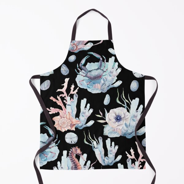Item preview, Watercolor aquatic elements pattern designed and sold by MihneaL.