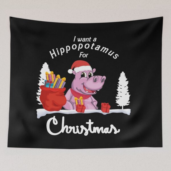 Item preview, I Want A Hippopotamus For Xmas  designed and sold by henrygeiger.