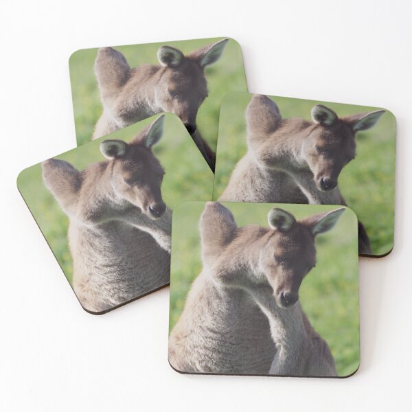 Item preview, Australian kangaroo scratching an itch designed and sold by hendrikspix.