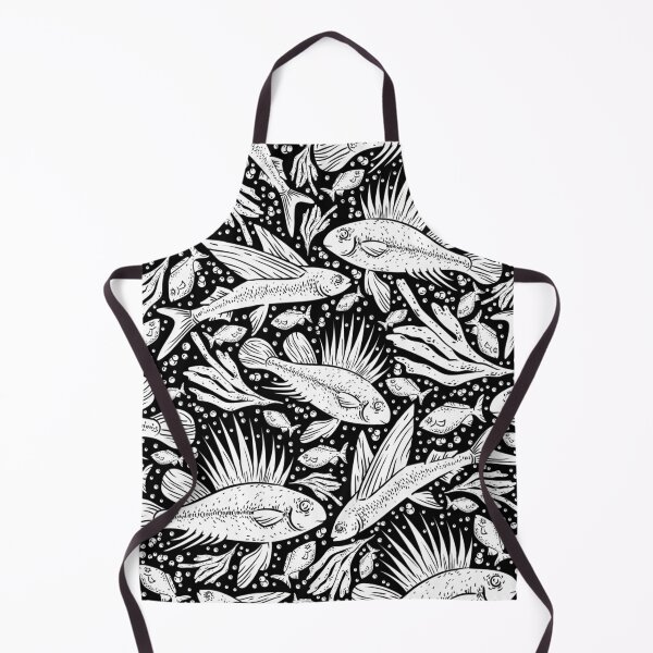 Item preview, Black and white ancient fish designed and sold by MihneaL.