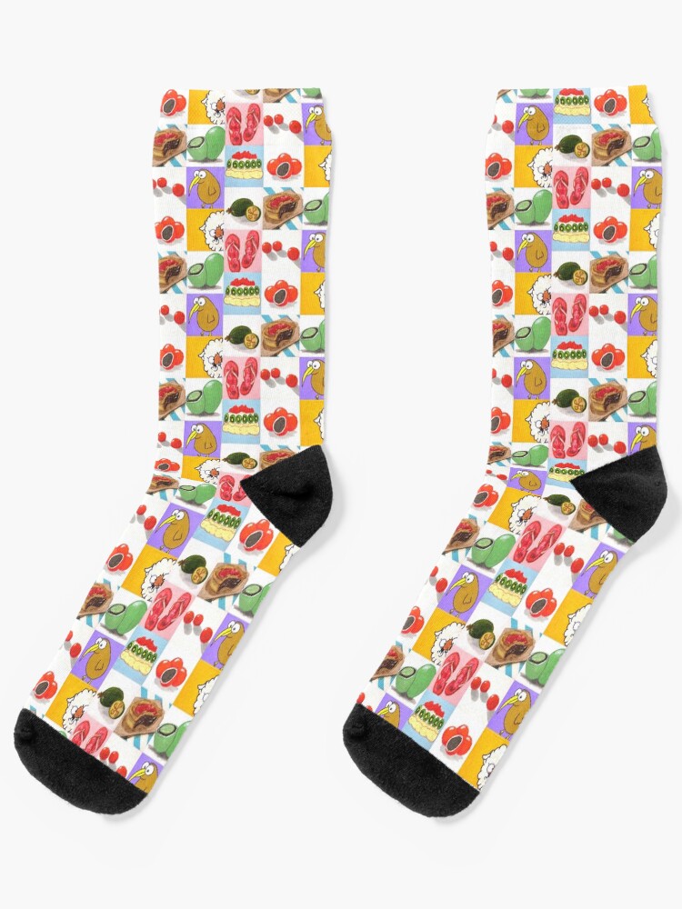 Thumbnail 1 of 5, Socks, Kiwiana Icons designed and sold by mandiipope.
