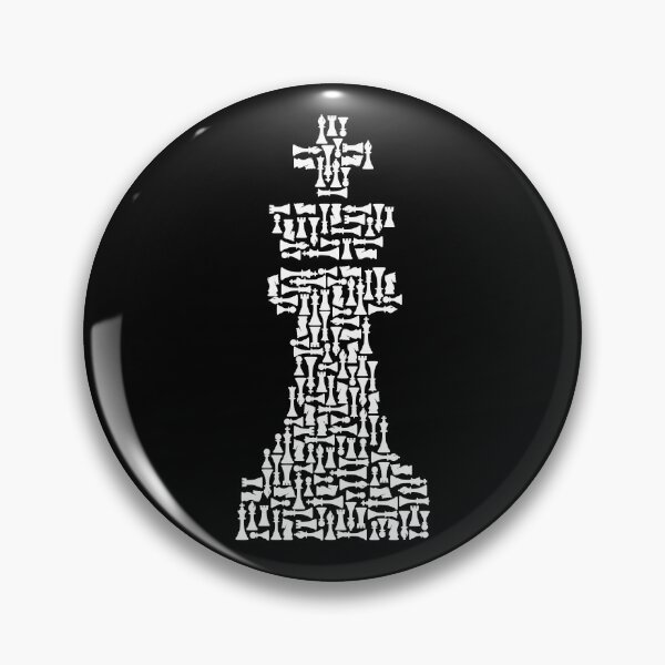 Item preview, White Chess King Piece Mosaic designed and sold by GrandeDuc.