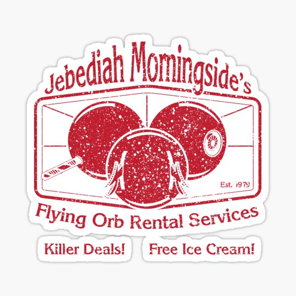 Jebediah Morningside's Bloody Flying Orbs Sticker