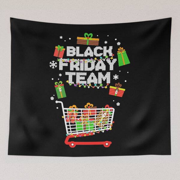 Item preview, Black Friday Team Shopping Christmas T-Shirt designed and sold by landanvcl147.