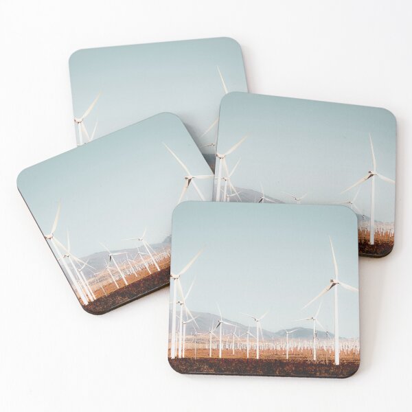 Item preview, Wind turbine with mountain background in the desert at Kern County California USA designed and sold by Mrvell.