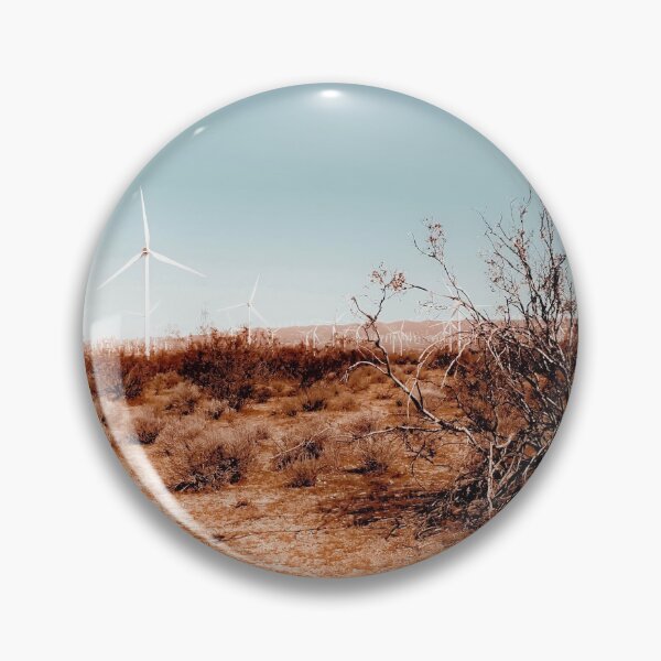 Item preview, Desert and wind turbine with blue sky at Kern County California USA designed and sold by Mrvell.