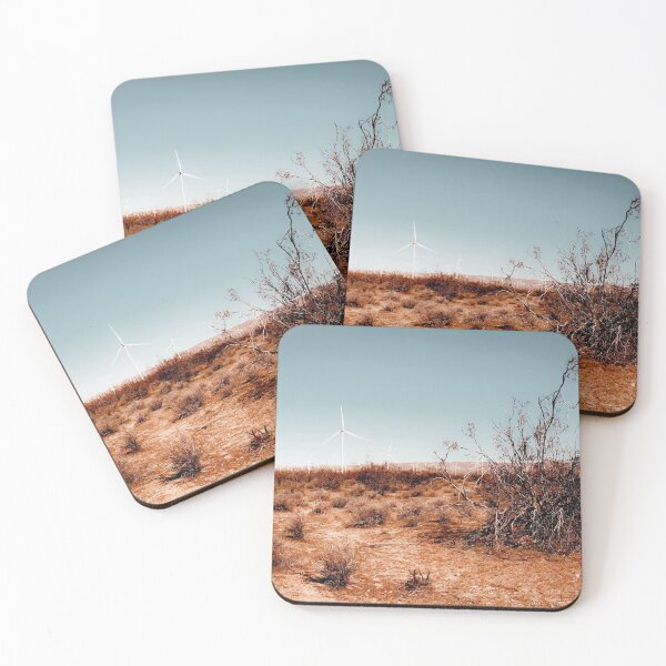 Item preview, Desert and wind turbine with blue sky at Kern County California USA designed and sold by Mrvell.