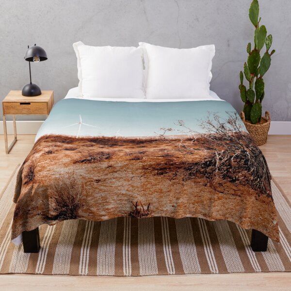 Item preview, Desert and wind turbine with blue sky at Kern County California USA designed and sold by Mrvell.