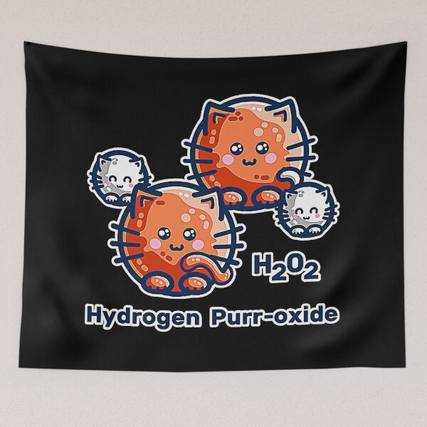 Item preview, Hydrogen Purr-oxide Cat Chemistry Pun T-Shirt designed and sold by landanvcl147.