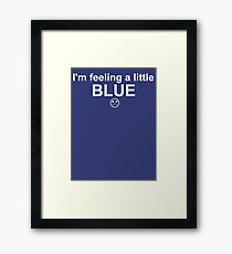 Feelings: Blue Framed Print