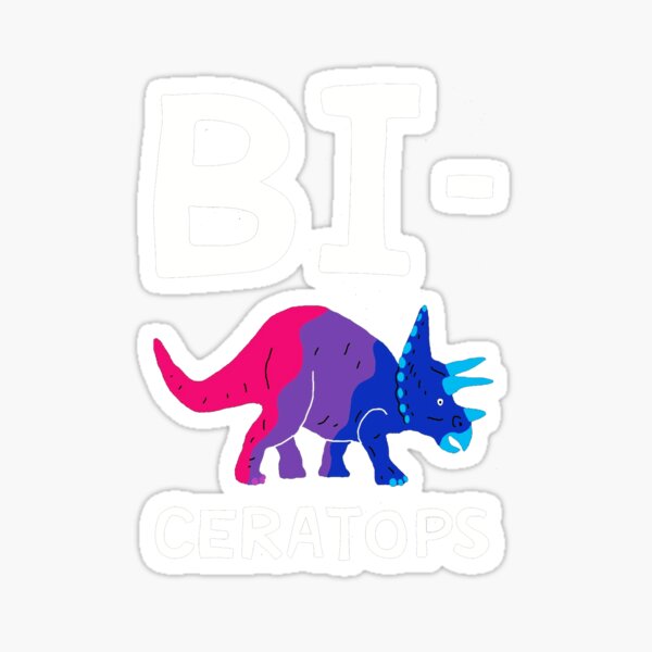 Bi-ceratops Dinosaur Sticker – Maple Layne Market