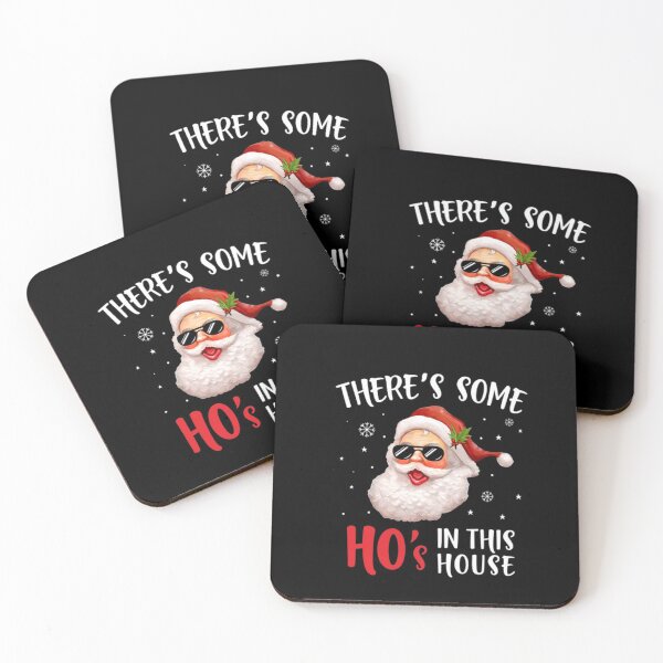 Item preview, There's Some Hos in This House Funny Santa Claus Christmas designed and sold by NortonGael.
