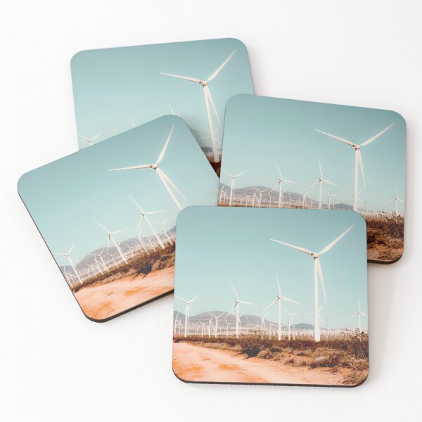 Item preview, Wind turbine farm in the desert at Kern County California USA designed and sold by Mrvell.