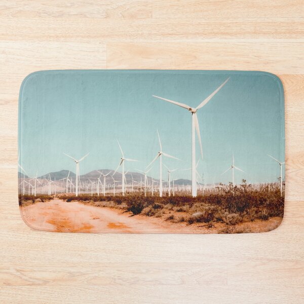 Item preview, Wind turbine farm in the desert at Kern County California USA designed and sold by Mrvell.
