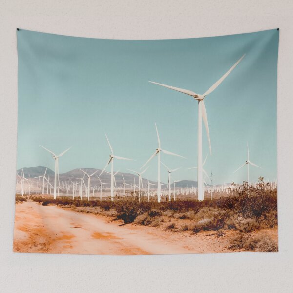 Item preview, Wind turbine farm in the desert at Kern County California USA designed and sold by Mrvell.