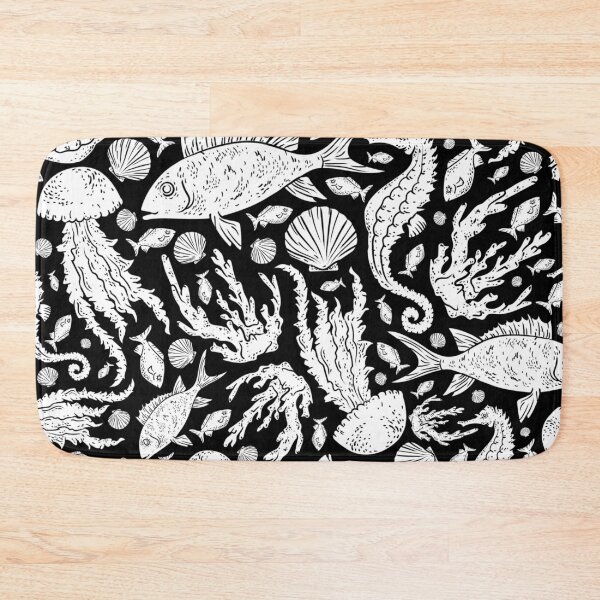 Item preview, Black and white ancient underwater creatures designed and sold by MihneaL.
