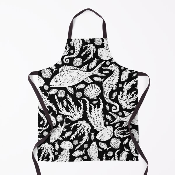 Item preview, Black and white ancient underwater creatures designed and sold by MihneaL.