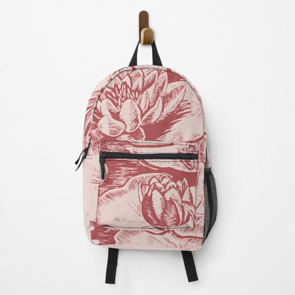 Item preview, Lotuses and water lilies on the pond in ink graphics designed and sold by Valentina Pozhar.