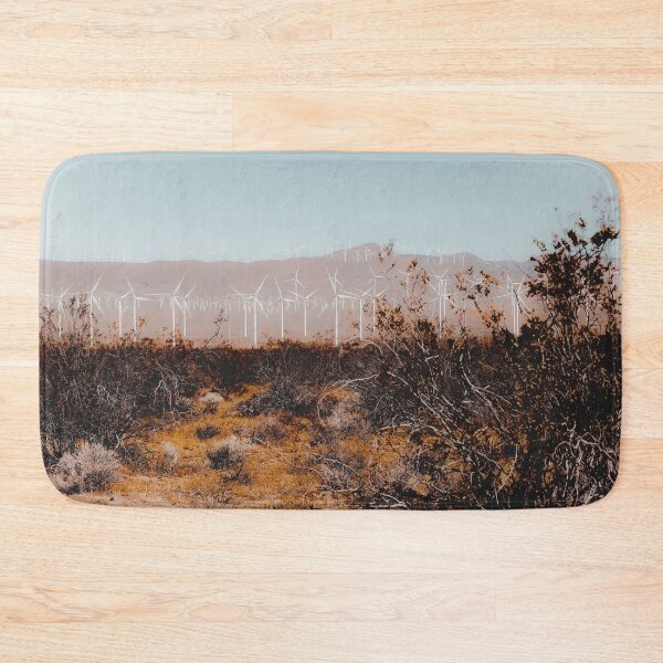 Item preview, Desert and wind turbine with mountain background at Kern County California USA designed and sold by Mrvell.