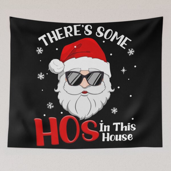 Item preview, There's Some Hos In This House Santa Claus Christmas Pajama designed and sold by NortonGael.