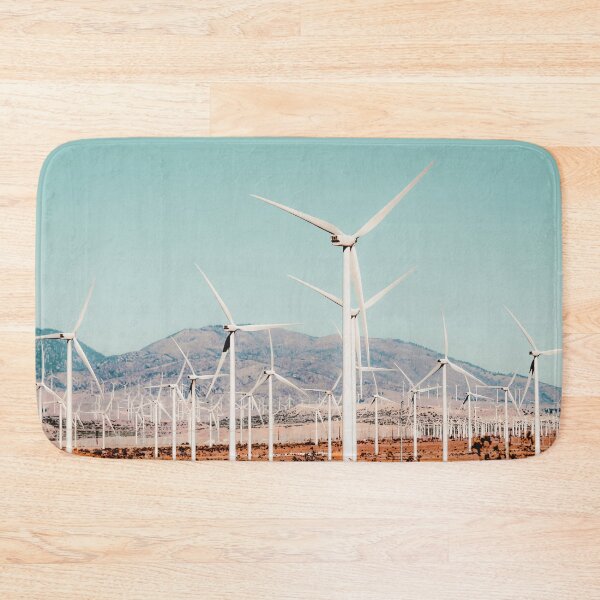 Item preview, Wind turbine in the desert at Kern County California USA designed and sold by Mrvell.