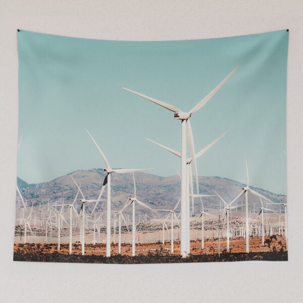 Item preview, Wind turbine in the desert at Kern County California USA designed and sold by Mrvell.