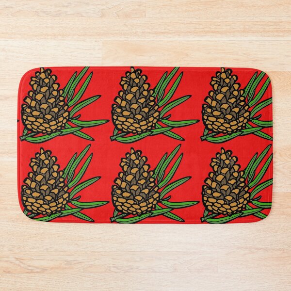 Item preview, Winter Pine Cone on Red designed and sold by AlteredAtelier.
