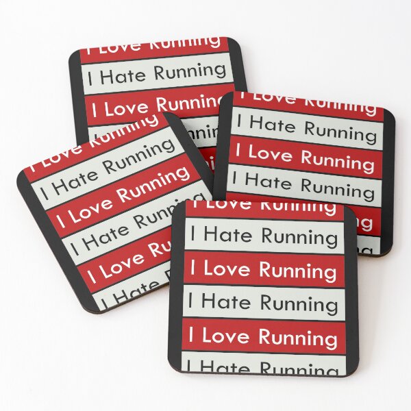 Item preview, I Love Running - I Hate Running designed and sold by Lets-Run.