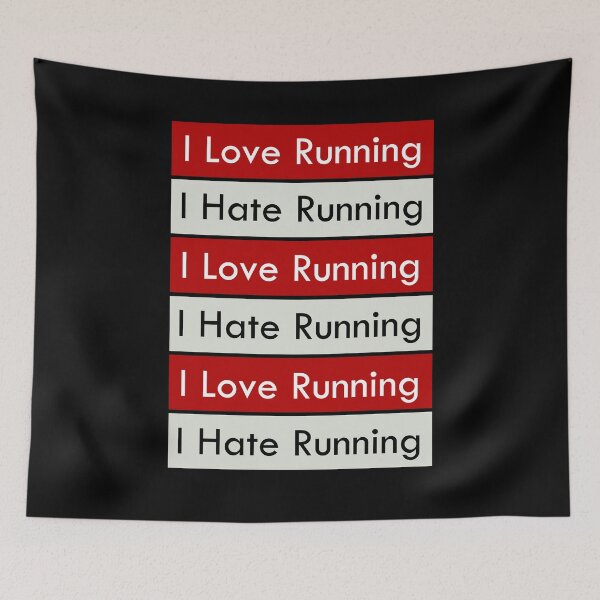 Item preview, I Love Running - I Hate Running designed and sold by Lets-Run.