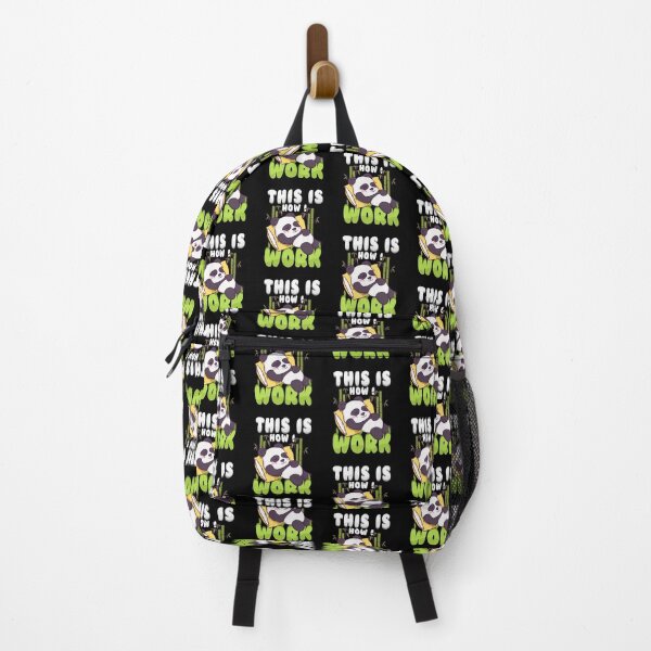 Item preview, This Is How I Work Lazy Panda Working Pun designed and sold by perfectpresents.