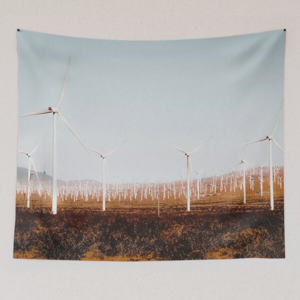 Item preview, Wind turbine in the desert at Kern County California USA designed and sold by Mrvell.