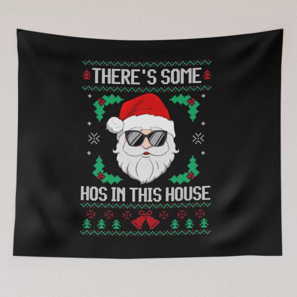 Item preview, There's Some Hos In this House Funny Christmas Santa Claus Premium designed and sold by NortonGael.