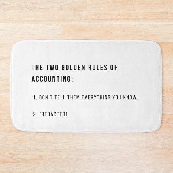 Item preview, Accounting: The Two Golden Rules Of Accounting designed and sold by AppreciateThat.
