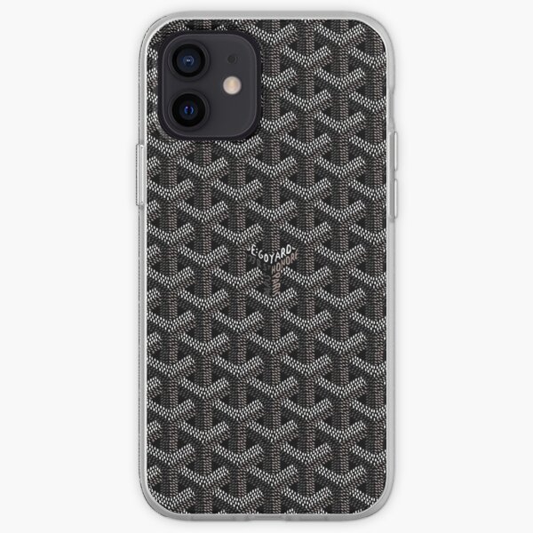 Black goyard iPhone Soft Case