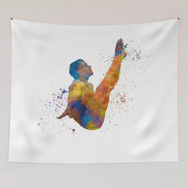 Item preview, Tampolin jump in watercolor designed and sold by paulrommer.