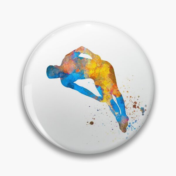 Item preview,  Tampolin jump in watercolor designed and sold by paulrommer.