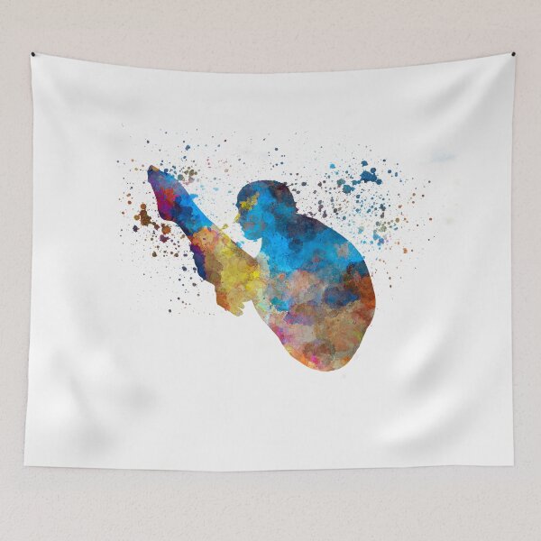 Item preview, Tampolin jump in watercolor designed and sold by paulrommer.