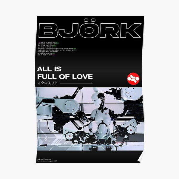 Bjork - Trust Your Head Around - All is Full of Love Poster