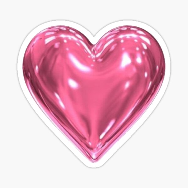 Love #Heart #Metallic #Pink #Silver #Sticker #Gradient #Metal #Chrome #PNG # LV #Sticker #Wallpa…