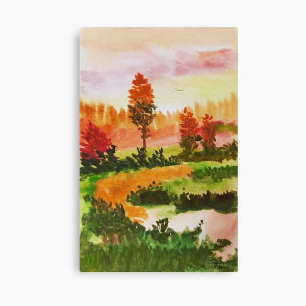 Item preview, The Sun is Setting Watercolor Scene designed and sold by AristFMDecano.