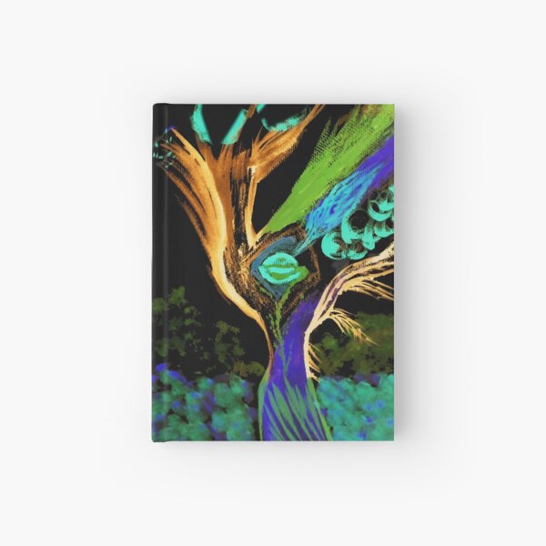 Dancing Tree Peacock 2 Hardcover Journal