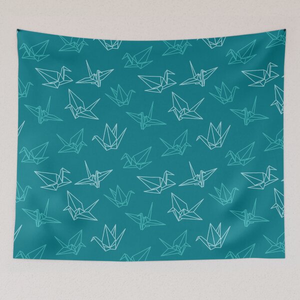 Item preview, Blue origami paper cranes  designed and sold by Muxune.