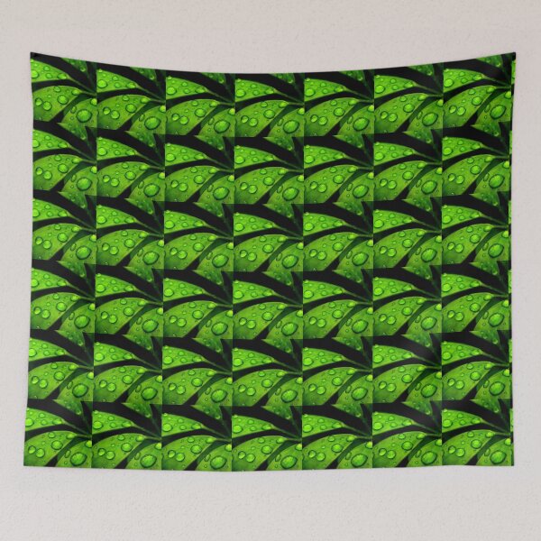 Item preview, Water drops on green leaf designed and sold by Raju2018.