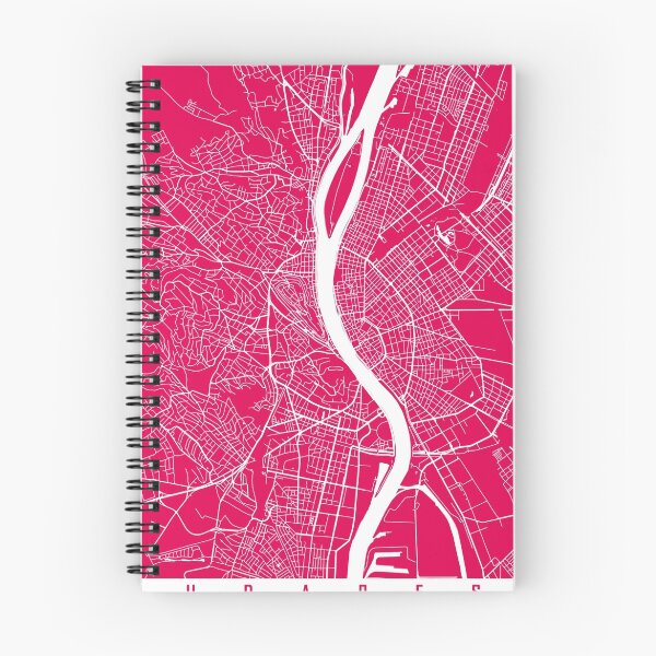 Item preview, Budapest map raspberry designed and sold by mapsart.