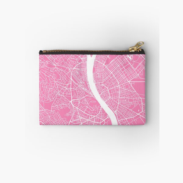 Item preview, Budapest map pink designed and sold by mapsart.