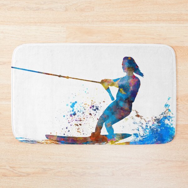 Item preview, Water skiing in watercolor designed and sold by paulrommer.